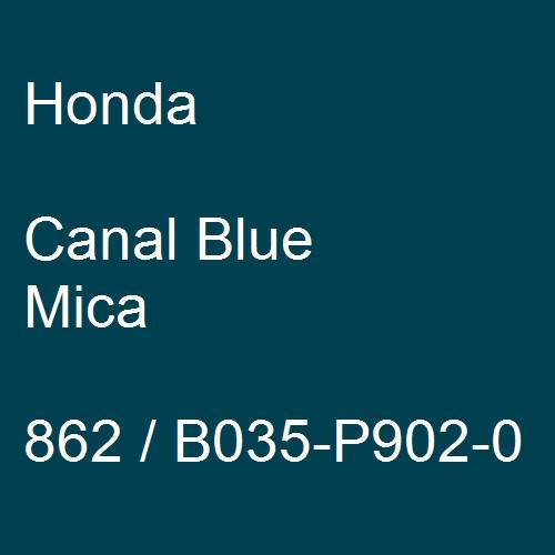 Honda, Canal Blue Mica, 862 / B035-P902-0.